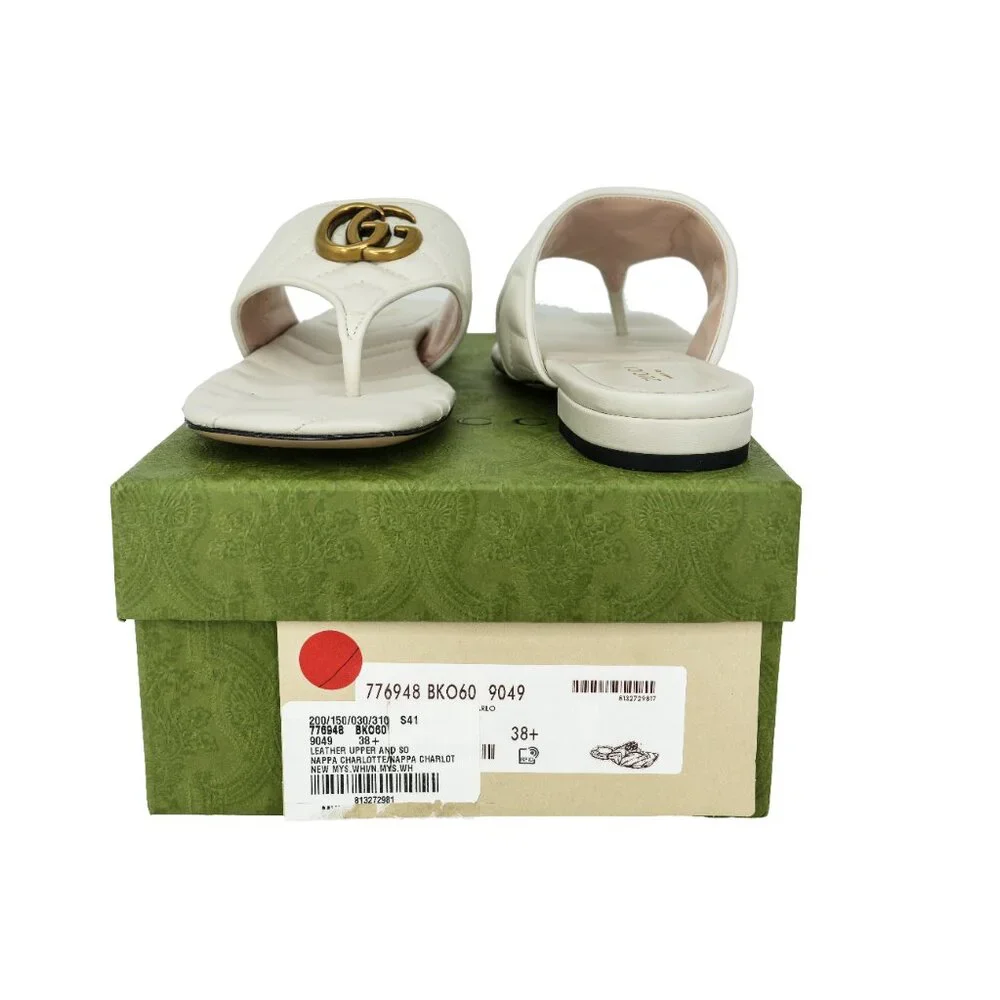 Gucci GG Marmont Thong Sandals - Picture 5 of 9